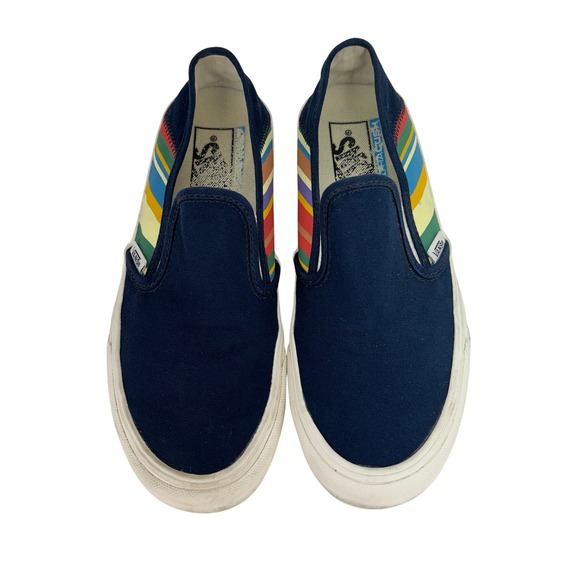 Vans Shoes - Vans Shoes Womens Size 7 Classic‎ Slip-On Rainbow Stripe Canvas Skate 500714